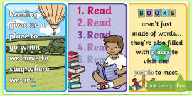 reading corner quotes bubbles display pack teacher made