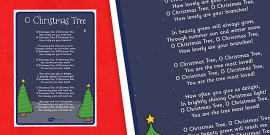 Silent Night Christmas Carol Lyrics Poster (Teacher-Made)