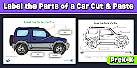 Car Parts Worksheet | Resource | Twinkl USA
