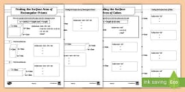Volume of a Cuboid Worksheet - Teacher-made (teacher made)