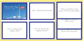 Memorial Day Flag Color and Cut Worksheet / Activity Sheet