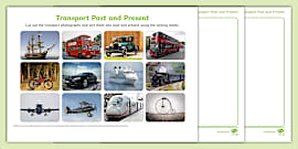 Past and Present Sorting Activity (teacher made) - Twinkl