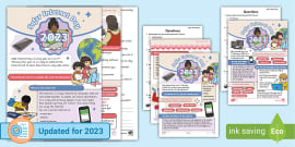 Second Level Internet Safety Day Differentiated Reading Comprehension ...