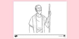 Abraham Stars Colouring Page | Colouring Sheets - Twinkl