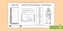 Ancient Greece Vocabulary Matching Flashcards