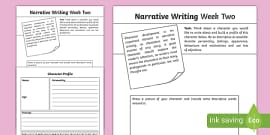 Narrative Writing Self Assessment Sheet (teacher Made)