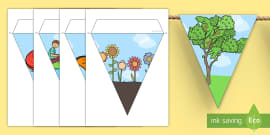 Spring-Themed Window Display (teacher made) - Twinkl