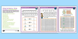 Adding and Subtracting 10 Race Worksheet Game (teacher made)