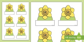 Numbers 0-31 on Daffodils (teacher made)