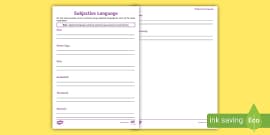Subjective Language vs Objective Language - Twinkl