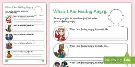 Anger Management Worksheets | Primary Resources - Twinkl