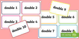 Doubles Flash Cards (Teacher-Made) - Twinkl