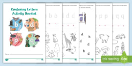 'b' And 'd' Discrimination Worksheet Pack | Twinkl Resources