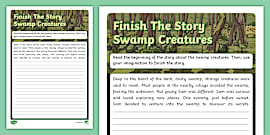 Finish the Mythical Story Writing Template