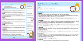 clock lesson plan telling the time lesson plan maths