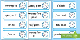 Time Connectives Word Mat - Time Openers KS1 (teacher Made)