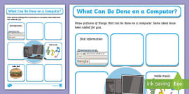 KS1 Labelling a Laptop Activity Sheet | Computing | Twinkl