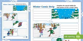 Superhero Finish the Comic Strip Worksheet (teacher made)