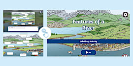 Parts of a River Worksheet | KS2 Labelling Activity | Twinkl