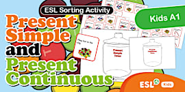 ESL Simple vs Continuous Game for Kids