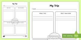 School Trip Evaluation Form | Report Writing Frame - Twinkl