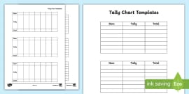 Blank Tally Chart Printable | Twinkl Resources - Twinkl