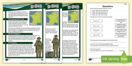 Winston Churchill KS2 Differentiated Reading Comprehension Activity