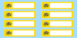 Busy Bee Editable Labels (teacher made)