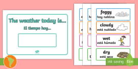 Weather expressions in English