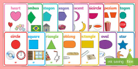 Te Reo Māori 2D Shape Posters
