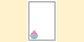 cupcake page border