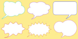 👉 Editable Speech Bubble Writing Templates | Primary Resources