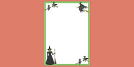 Halloween Witch Page Border Pack (Teacher-Made) - Twinkl