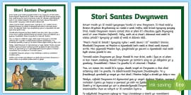 Stori Santes Dwynwen Story - welsh, cymraeg, santes dwynwen