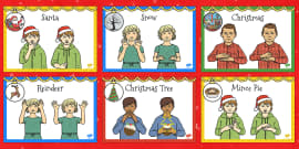 Merry Christmas BSL Christmas Colour In Card Template