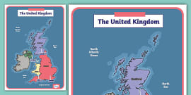 Labelled Map of the UK | Primary Teaching Resources | Twinkl