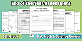 Seventh Grade End of the Year Assessment Pack