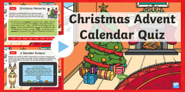 Christmas Advent Calendar PowerPoint for Kids (teacher made)