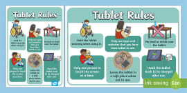 KS1 Laptop Rules Poster (teacher made) - Twinkl