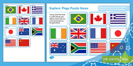 Winter Olympics Countries Flags Matching Game (Teacher-Made)