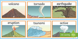 Natural Disasters Cards (teacher made) - Twinkl