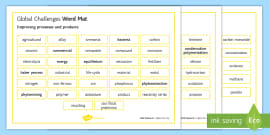 OCR Gateway Chemistry Word Mats Teacher Made Twinkl