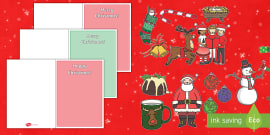 Cut-Out Christmas Tree Card Templates - christmas, card, template