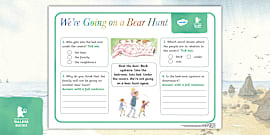 We’re Going on a Bear Hunt Desk Mat | Vocabulary Skills