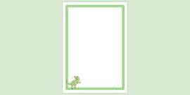 FREE! - Dinosaur Page Border | Page Borders | Twinkl