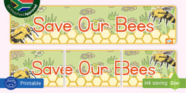 Save Our Bees Display Photos - Educational Images - Twinkl