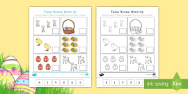 Spring Number Match-Up Activity