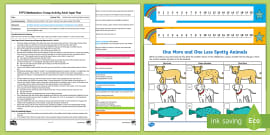 EYFS Maths One More and One Less Frog Plan and Resource Pack