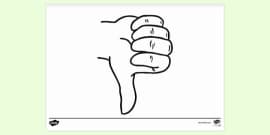 Thumbs Up Colouring l Colouring Sheets (Teacher-Made)