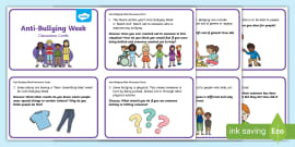 Bullying Scenario Discussion Cards (Teacher-Made) - Twinkl